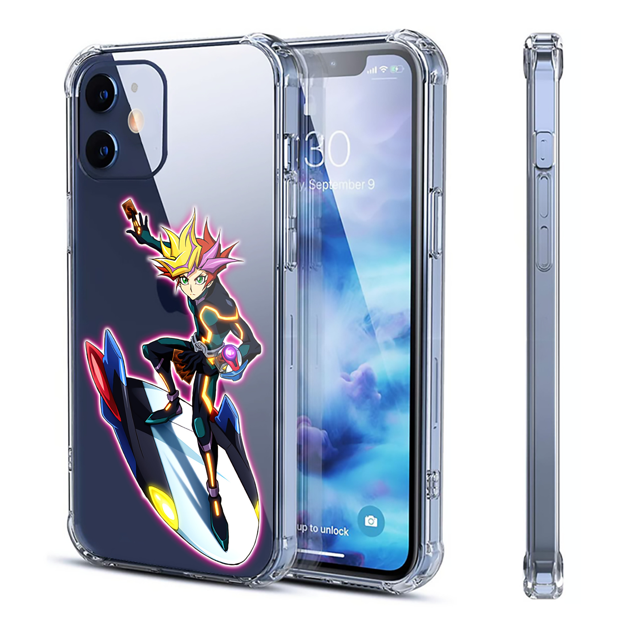 （画像用） 遊☆戯☆王 Yu-Gi-Oh! 【iPhone 12シリーズ対応】透明スマホケース（クリアソフトケース）